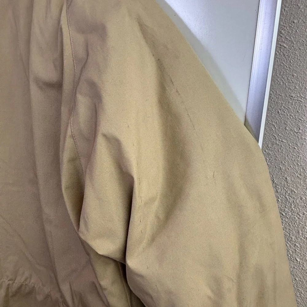 Vintage 70s 80s The North Face Down Parka Jacket XL Made in USA Tan Blue
